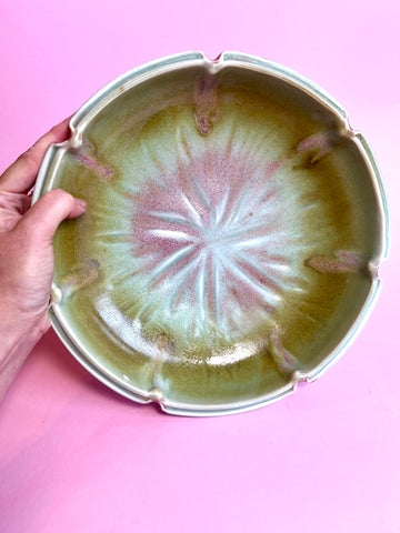 Bowl: 10" Chartreuse Star