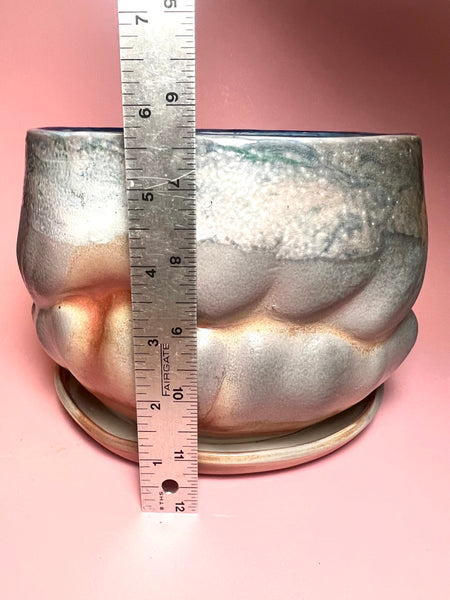 Planter: Large Marbled Soda Billow