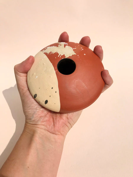 Vase: Terra Cotta Bud Vase