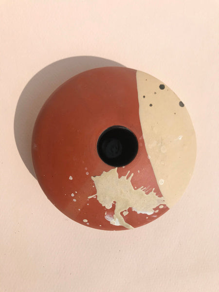Vase: Terra Cotta Bud Vase