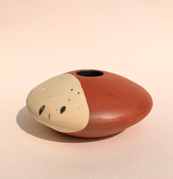 Vase: Terra Cotta Bud Vase